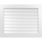 Ekena Millwork Vertical Surface Mount PVC Gable Vent: Functional, w/ 3-1/2"W x 1"P Standard Frame, 38"W x 30"H GVPVE38X3001SF - alternate 1